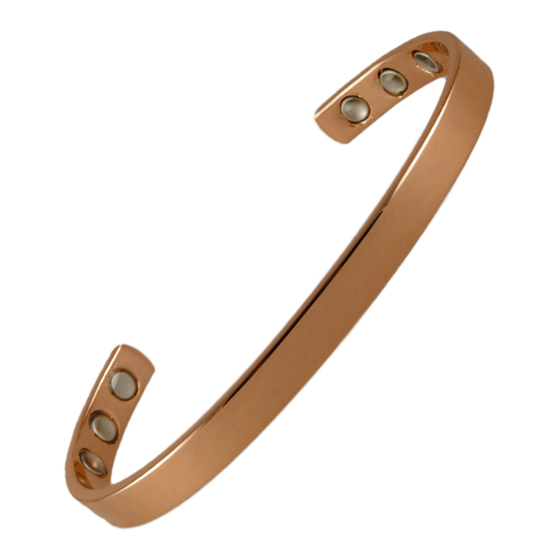 Copper Fine Polished Magnetic Bracelet